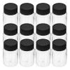 WATIIFUFU 24-Pack Black PET Sample Bottles, 30 mL, with Secure Caps and Wide Opening for Laboratory and Home Use view 1