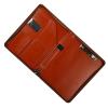 PU Leather Conference Folder with Zipper, Clipboard, Card Holders and Pen Slot view 1