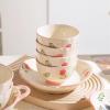 Underglaze Color Ceramic Tableware Set, 24.1 cm, Two-Handled Bowl view 3
