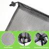 6-Pack Drawstring Mesh Bags, Black Nylon view 3