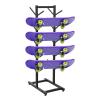 Double-Sided Skateboard Display Rack, Freestanding Organizer for Garage and Store Storage view 3