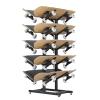 Double-Sided Skateboard Display Rack, Freestanding Organizer for Garage and Store Storage view 4