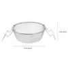 NUSITOU 2-Piece Round Stainless Steel Noodle Frying Basket with Handle view 2