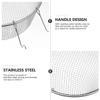 NUSITOU 2-Piece Round Stainless Steel Noodle Frying Basket with Handle view 3