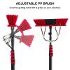 Window Cleaning Brush with Water Feed, Aluminum Pole, 3.66 m, Solar Panel Cleaner, Professional Cleaning (55 cm, 6 m) for Home Use view 2