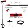 Window Cleaning Brush with Water Feed, Aluminum Pole, 3.66 m, Solar Panel Cleaner, Professional Cleaning (55 cm, 6 m) for Home Use view 3