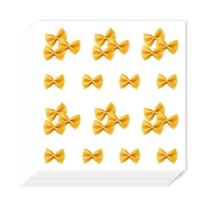 AHANDMAKER 280 Pcs Bow Tie Pasta Stickers