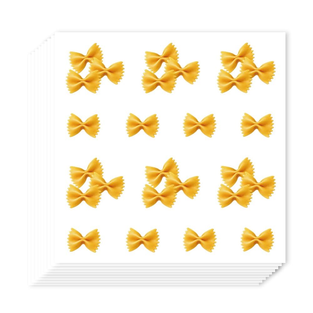 AHANDMAKER 280 Pcs Bow Tie Pasta Stickers