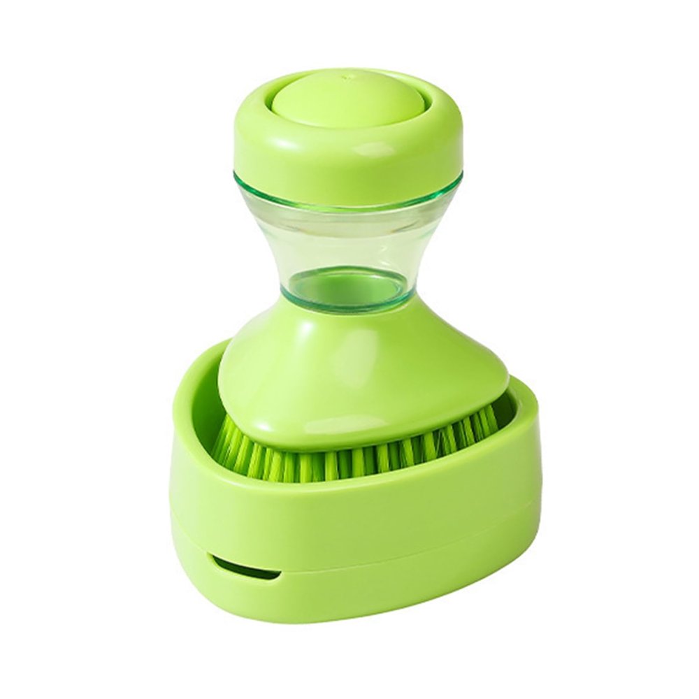 Cleaning Brush with Refillable Soap Dispenser, Soft Nylon Bristles
