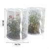 URPIZY 2-Pack Reusable Dome Plant Protection Covers with Zipper, Breathable Mesh, White, 19.7 x 19.7 x 39.3 in view 2