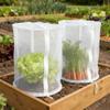 URPIZY 2-Pack Reusable Dome Plant Protection Covers with Zipper, Breathable Mesh, White, 19.7 x 19.7 x 39.3 in view 3