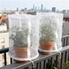 URPIZY 2-Pack Reusable Dome Plant Protection Covers with Zipper, Breathable Mesh, White, 19.7 x 19.7 x 39.3 in view 4