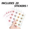 AHANDMAKER 320 Self-Adhesive Watercolor Starfish Stickers view 3