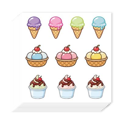 AHANDMAKER 240 Ice Cream Planner Stickers
