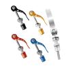 Bicycle Quick-Release Seat Post Clamps, 5-Pack, M5 x 45 mm, Black view 2