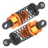 Naroote 2-Pack Adjustable 65 mm RC Shock Absorbers for SLASH 2WD and HPI Cars, Gold view 2
