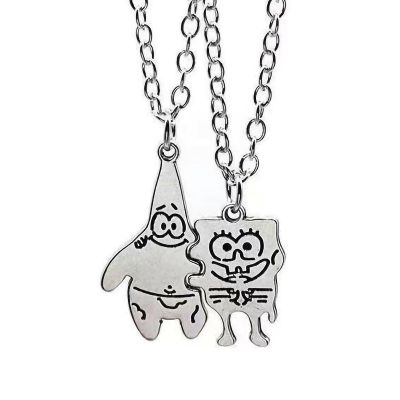 BirthZan 2-Pack SpongeBob Friendship Necklaces