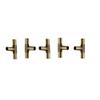 Brass Hose Barb Fittings, Dual-Interface Air Repair Kit, 6 mm, 5-Pack (T-Type, 10 mm) view 1