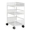 3-Tier Multifunctional Metal Rolling Storage Cart view 1