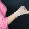 KJHBV Women's Ruffled Wrist Cuffs, Removable Fake Sleeves view 4
