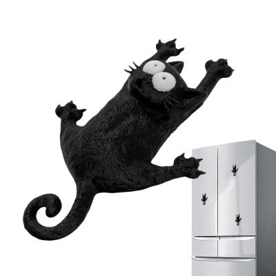 Cat-Shaped Refrigerator Magnets