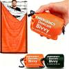 Deecam 2-Piece Emergency Sleeping Bag, Bivvy, Orange and Silver view 1