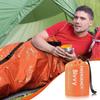Deecam 2-Piece Emergency Sleeping Bag, Bivvy, Orange and Silver view 2