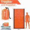 Deecam 2-Piece Emergency Sleeping Bag, Bivvy, Orange and Silver view 3