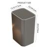 XCSDEW 14L PP Trash Can with Lid, Rectangular, Push-Button Opening, for Bathrooms and Hotels (Color 2, 22 x 15.5 x 29.5 cm) view 2