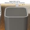XCSDEW 14L PP Trash Can with Lid, Rectangular, Push-Button Opening, for Bathrooms and Hotels (Color 2, 22 x 15.5 x 29.5 cm) view 4