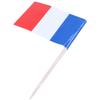 50-Piece Mini Toothpicks with Flag for Party Snacks - France (Blue, Red) view 2