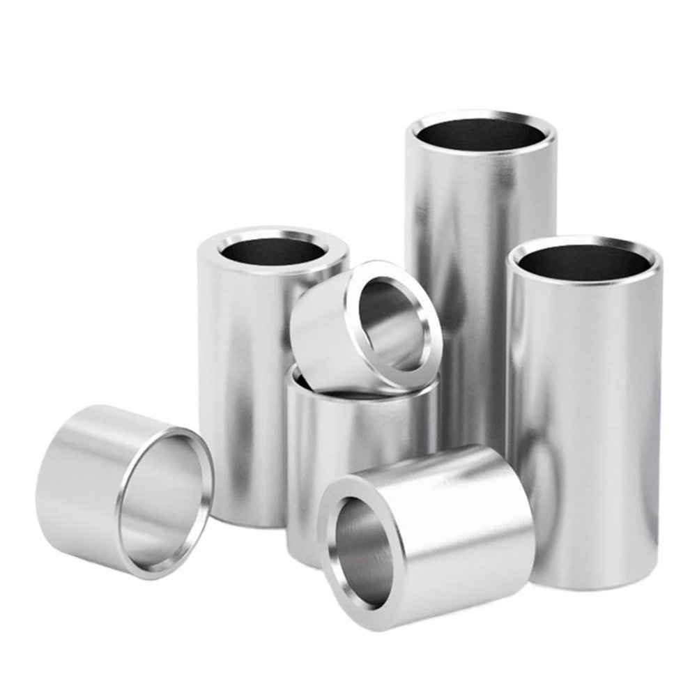 YAKUFAST M6/M8/M10 304 Stainless Steel Unthreaded Round Hollow Spacer Sleeve, OD 12–30 mm (8 × 10 × 30 mm, 2 pcs)