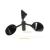 Black ABS Cup Anemometer for Wind Measurement view 2