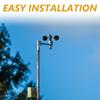 Black ABS Cup Anemometer for Wind Measurement view 3