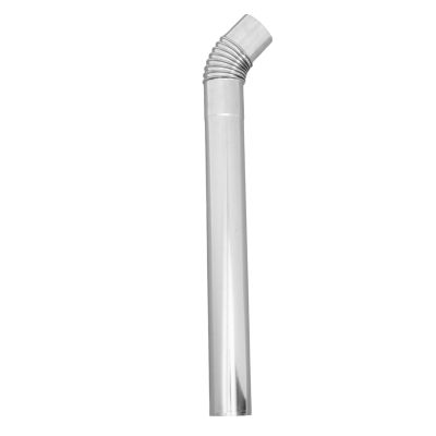 2-Piece 45-Degree Stainless Steel Elbow Set, 60 mm Stove Pipe