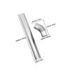 2-Piece 45-Degree Stainless Steel Elbow Set, 60 mm Stove Pipe view 2