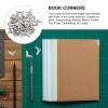 Hoement 50 Pack Silver Metal Corner Protectors for Scrapbooking view 3