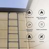 Wall-Mounted Attic Ladder with Bunk Bed and Fire Escape Functions, 150 kg Capacity, 2.2 m Long view 2