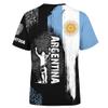 2026 Soccer Cup T-Shirt for Men and Women, Short Sleeve Crew Neck, Printed, Breathable, Quick-Drying, Argentina 2#, 5XL view 2