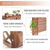 Outdoor Air Conditioner Cover, Solid Wood, Corrosion-Resistant, L 120 x W 57 x H 100 cm, Weather-Resistant, Slish Protect view 3