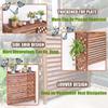 Outdoor Wooden Air Conditioner Cover and Plant Stand view 3