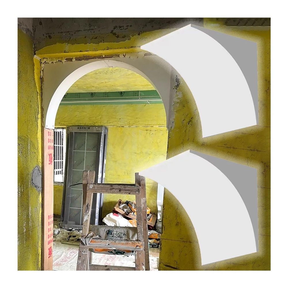 MRVAKDYDI DIY Arch Door Frame Kit, Paintable Pre-Bent Foam Arches, 2 Pieces, 1560 cm (27 x 27 x 27 cm)
