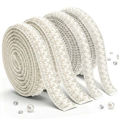 DOPENSPI 4 Yards Glitter Ribbon Set