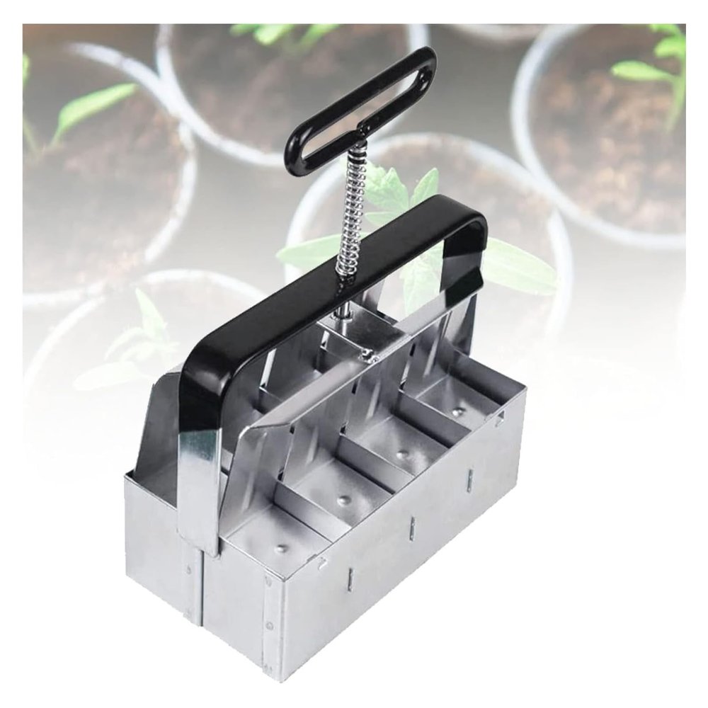 ADTUIUG Soil Block Maker with Comfort Grip for Outdoor Vegetable Gardens