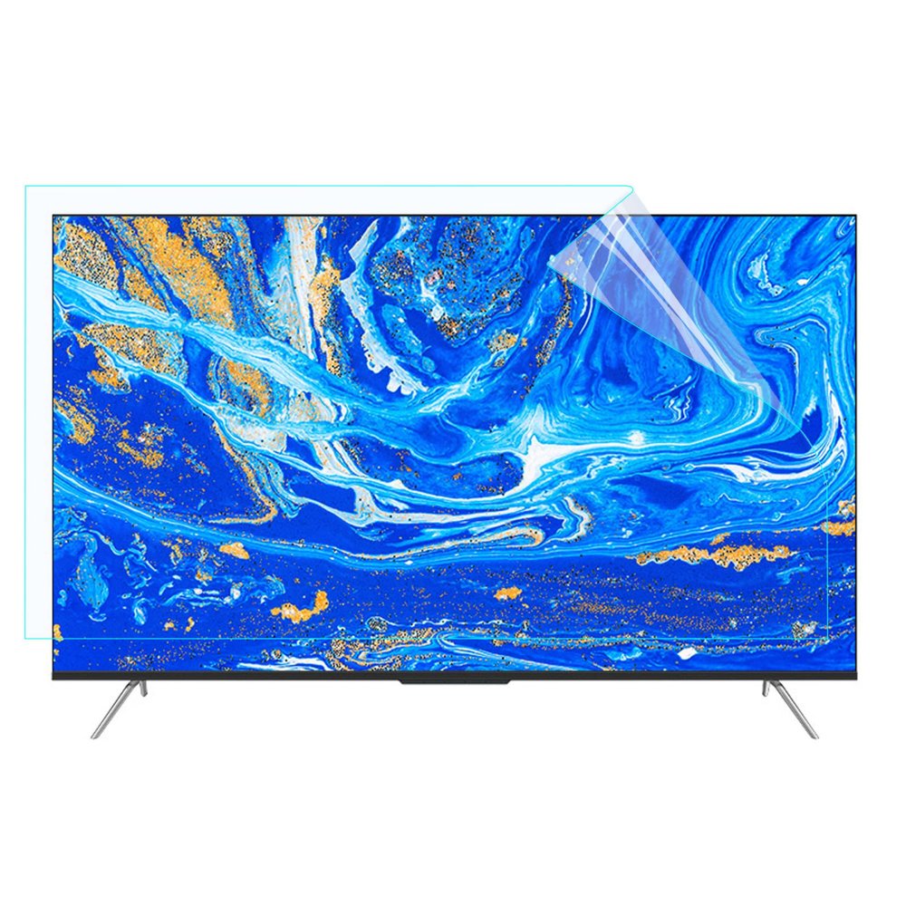 QWdfgS TV Screen Protector, Anti-Glare and Anti-Radiation Film for 43–75-Inch TVs, Anti-Blue-Light, Anti-Scratch, Dustproof Filter Film (65 in, 1440 × 809 mm)