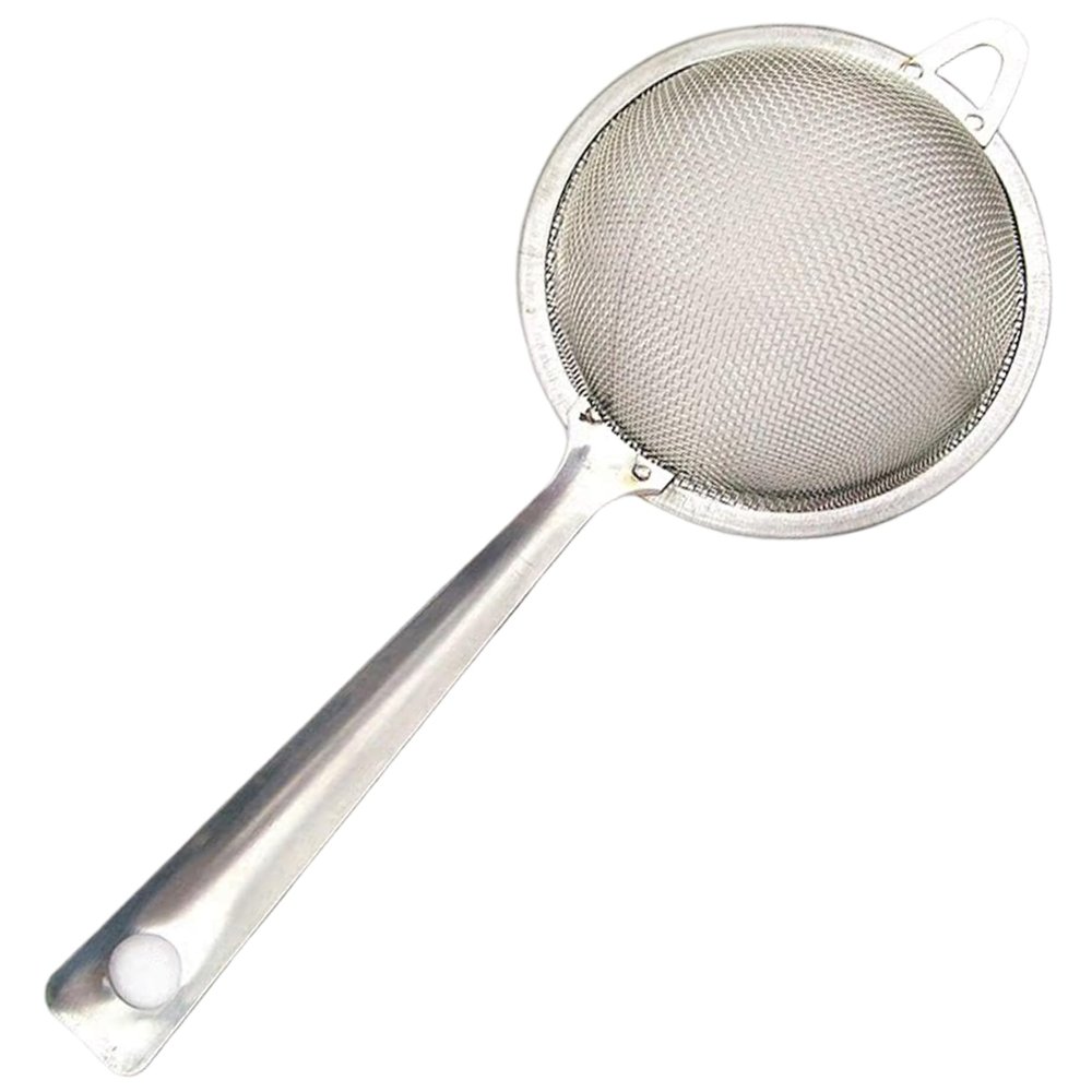 Fine Mesh Strainer, Stainless Steel Matcha Sieve with Long Handle