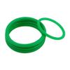 Green Polyurethane Round Belt, 6 mm Thick, 245 mm Circumference, O-Ring Drive Belts for Small Machines and Devices - 5-Pack view 1