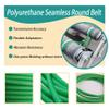 Green Polyurethane Round Belt, 6 mm Thick, 245 mm Circumference, O-Ring Drive Belts for Small Machines and Devices - 5-Pack view 4