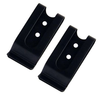 Getdoublerich Manganese Steel Belt Clip Hooks, Black