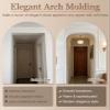 MRVAKDYDI DIY Arch Door Frame Kit, 2-Piece EPS Foam Trim, Paintable, 39 x 39 x 39 cm view 2